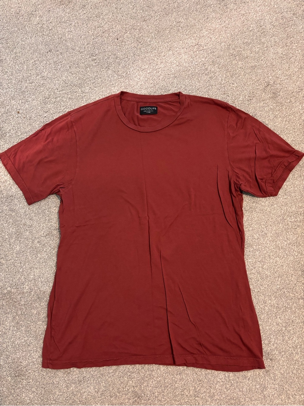 Goodlife Short Sleeve Crewneck T-Shirt - Rust Red